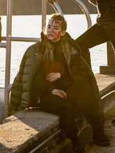 Willa Fitzgerald Alarum 2025 Green Puffer Jacket